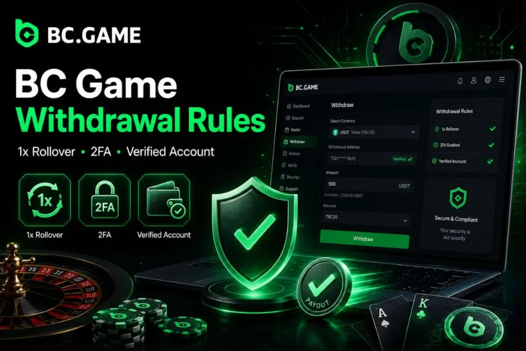 Official BC Game Withdrawal Rules